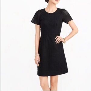 J CREW Flutter Sleeve Eyelet Dress